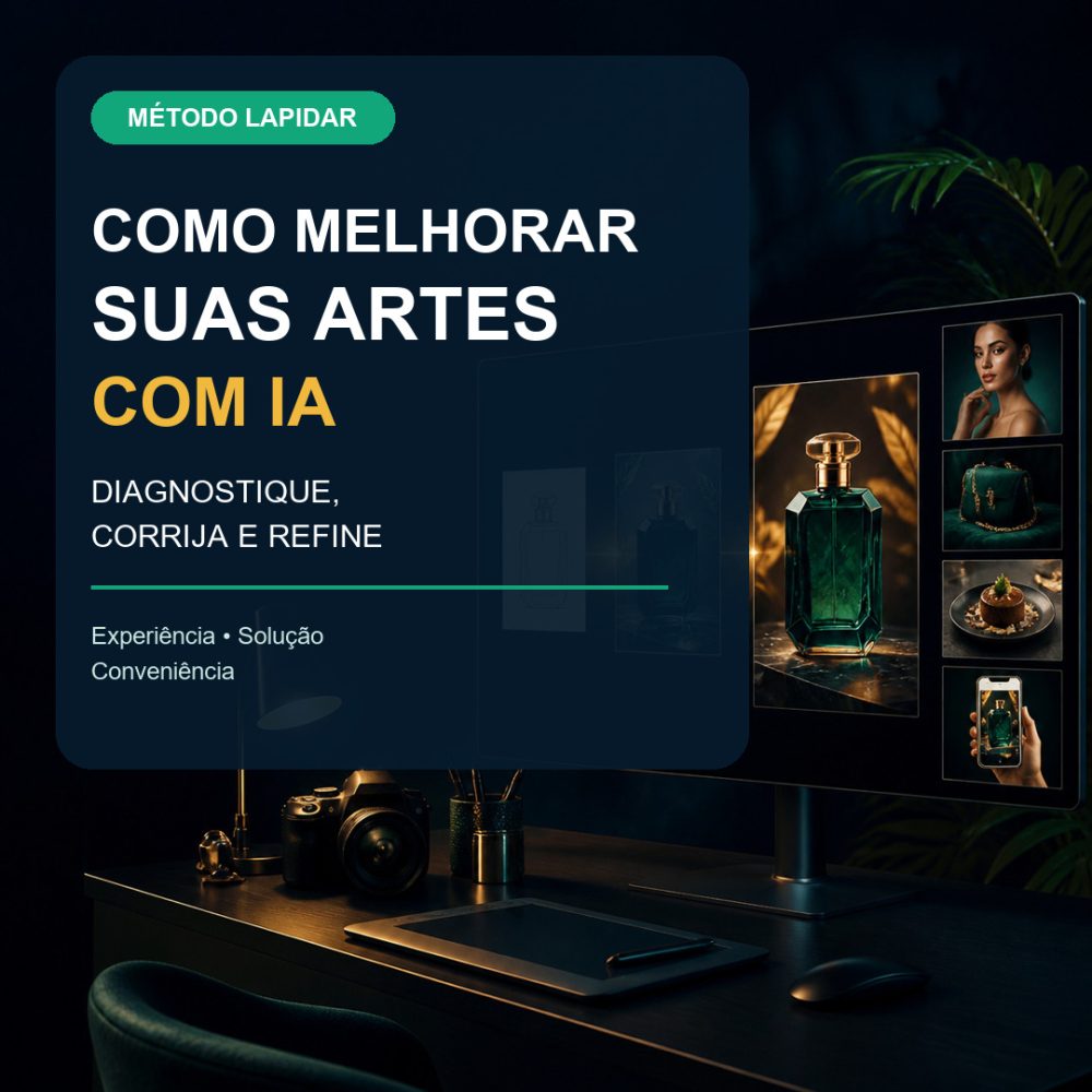 Capa de Imagens Profissionais com IA — Como Melhorar Composição, Estilo e Acabamento