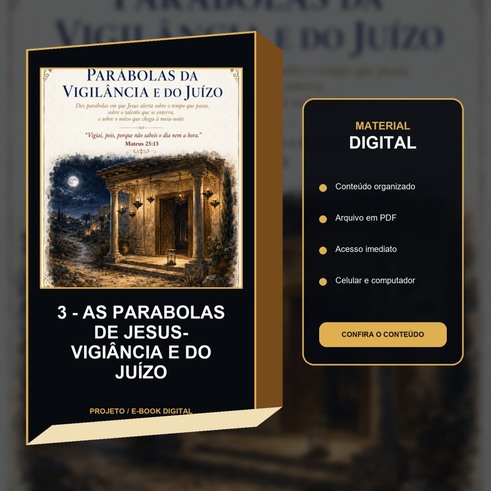 Capa de 3 – As Parabolas de Jesus- Vigiância e do Juízo