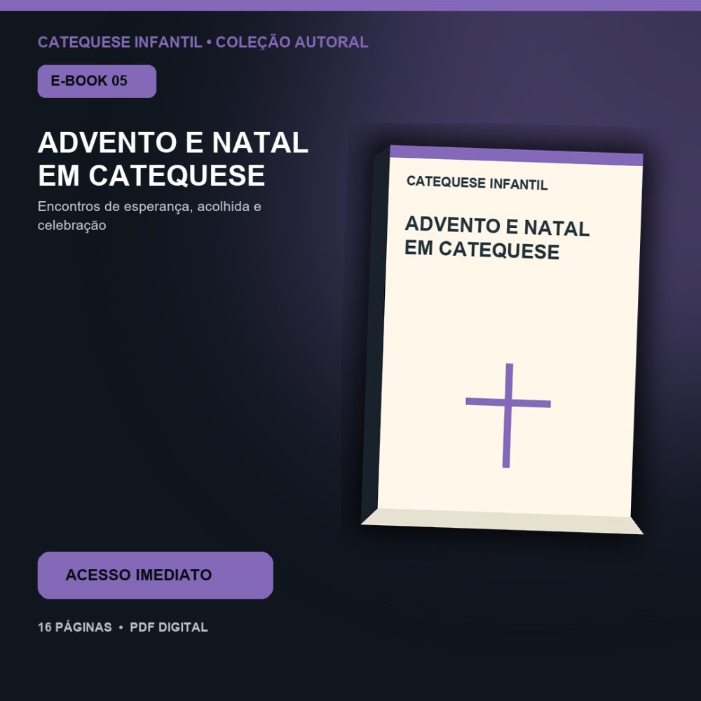 Capa de Advento e Natal em Catequese – E-book 05 – Advento e Natal em Catequese – Guia de Catequese