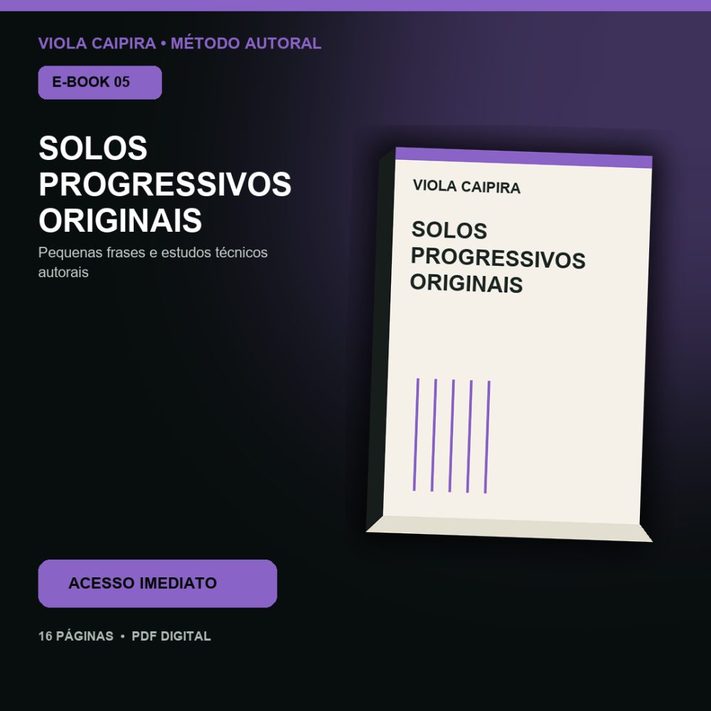 Capa de Solos Progressivos Originais – E-book 05 – Solos Progressivos Originais – Método e Exercícios