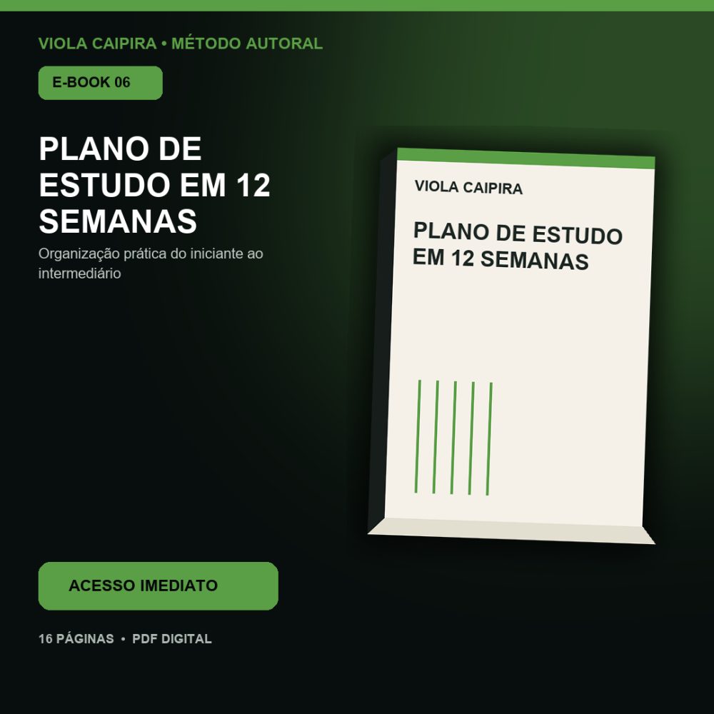 Capa de Plano de Estudo em 12 Semanas – E-book 06 – Plano de Estudo em 12 Semanas – Método e Exercícios