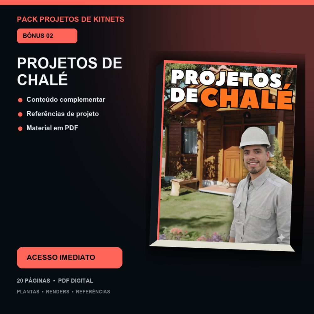 Capa de Produto 44 – Projetos de Chalé – Bônus – Projeto Digital