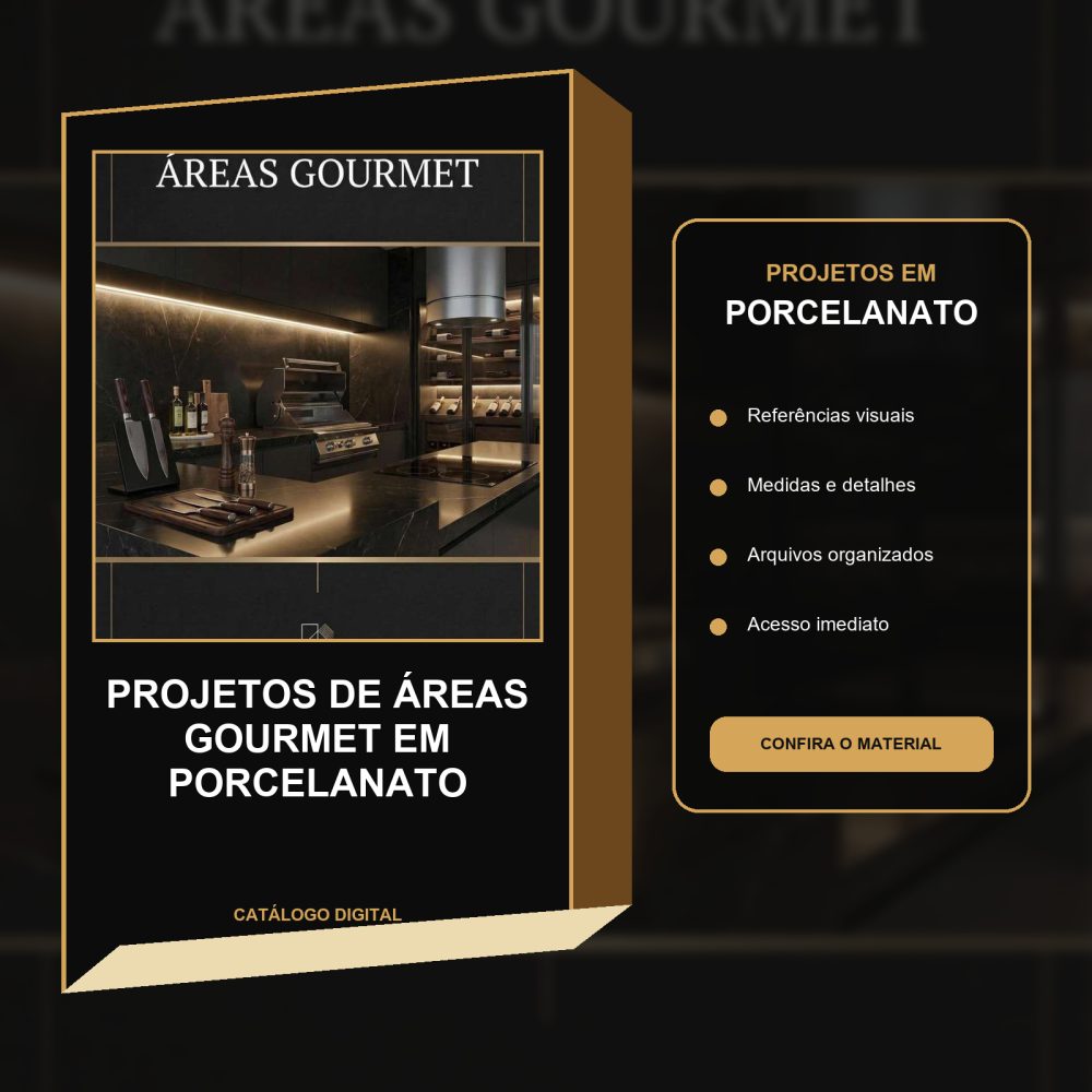 Capa de 01 – Projetos de Áreas Gourmet em Porcelanato