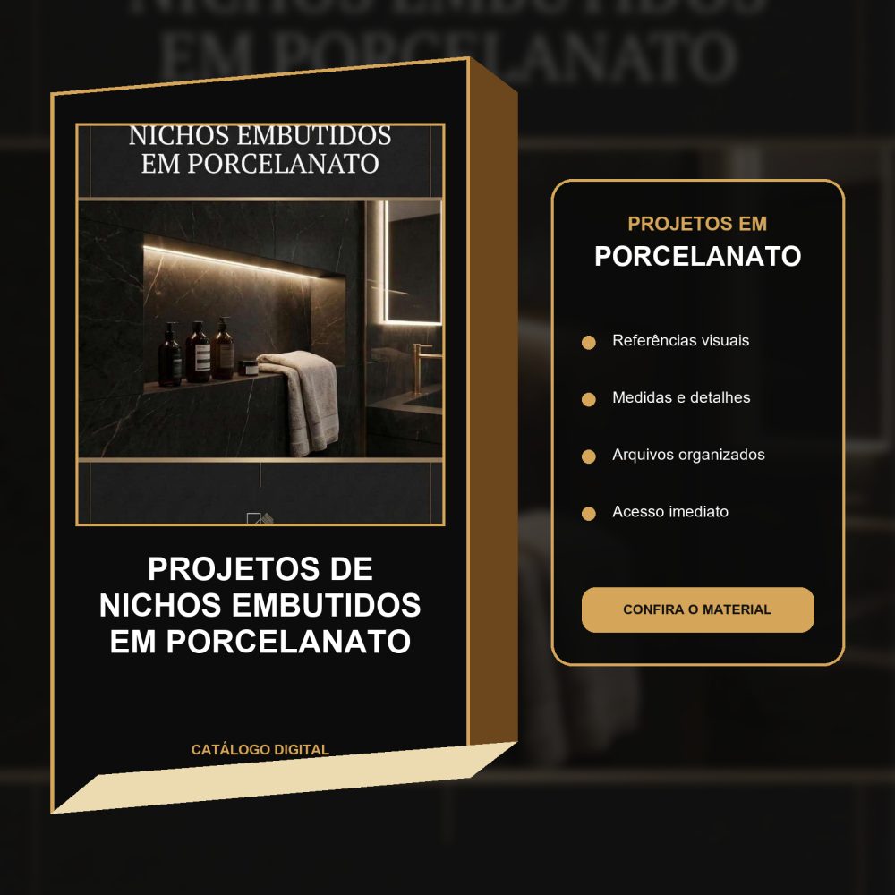 Capa de 05 – Projetos de Nichos Embutidos em Porcelanato – 01 – Projetos de Nichos Embutidos em Porcelanato