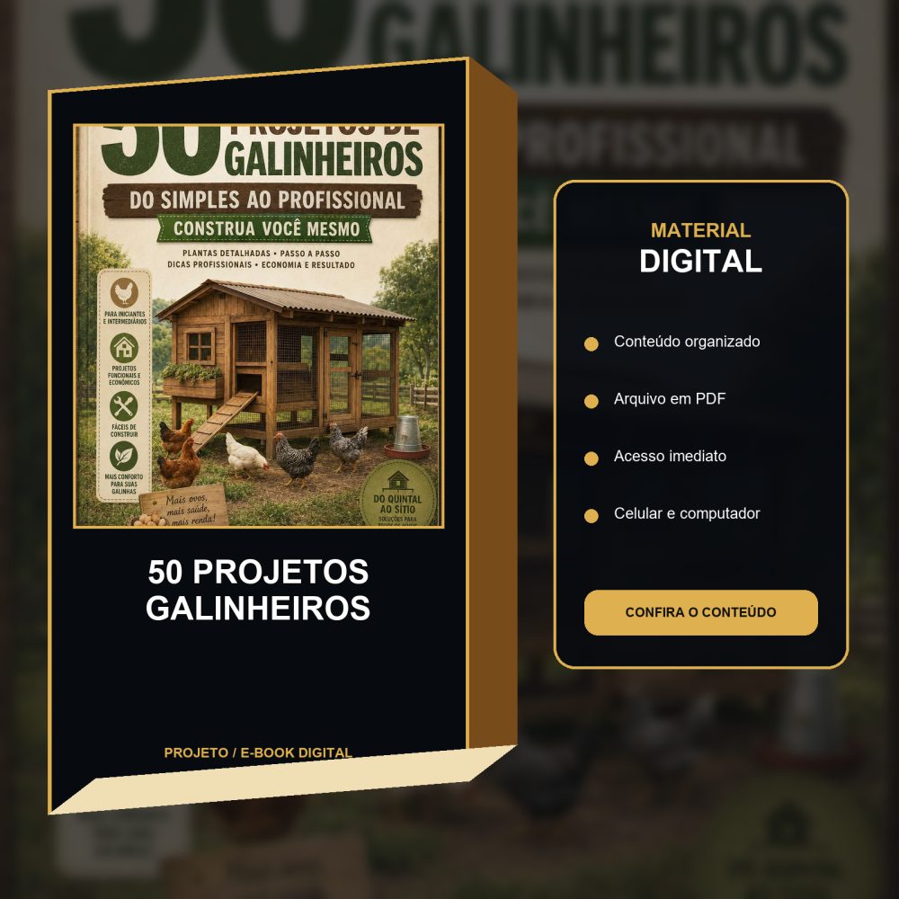 Capa de 50 projetos Galinheiros