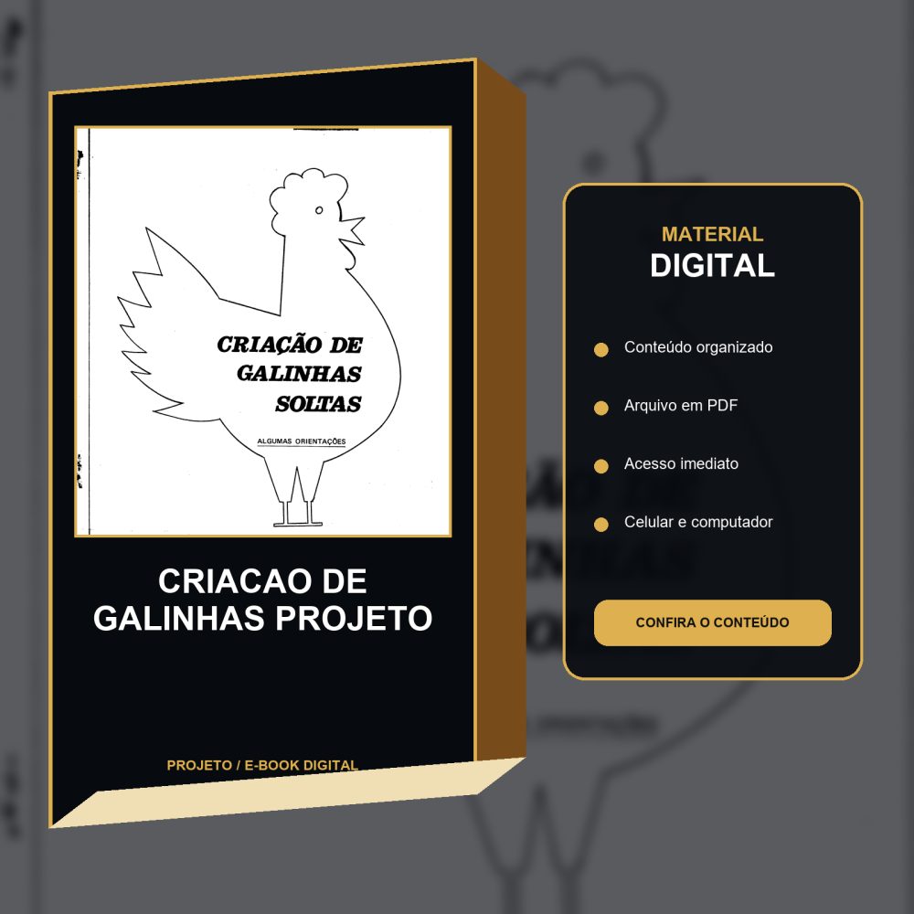 Capa de CRIACAO DE GALINHAS PROJETO