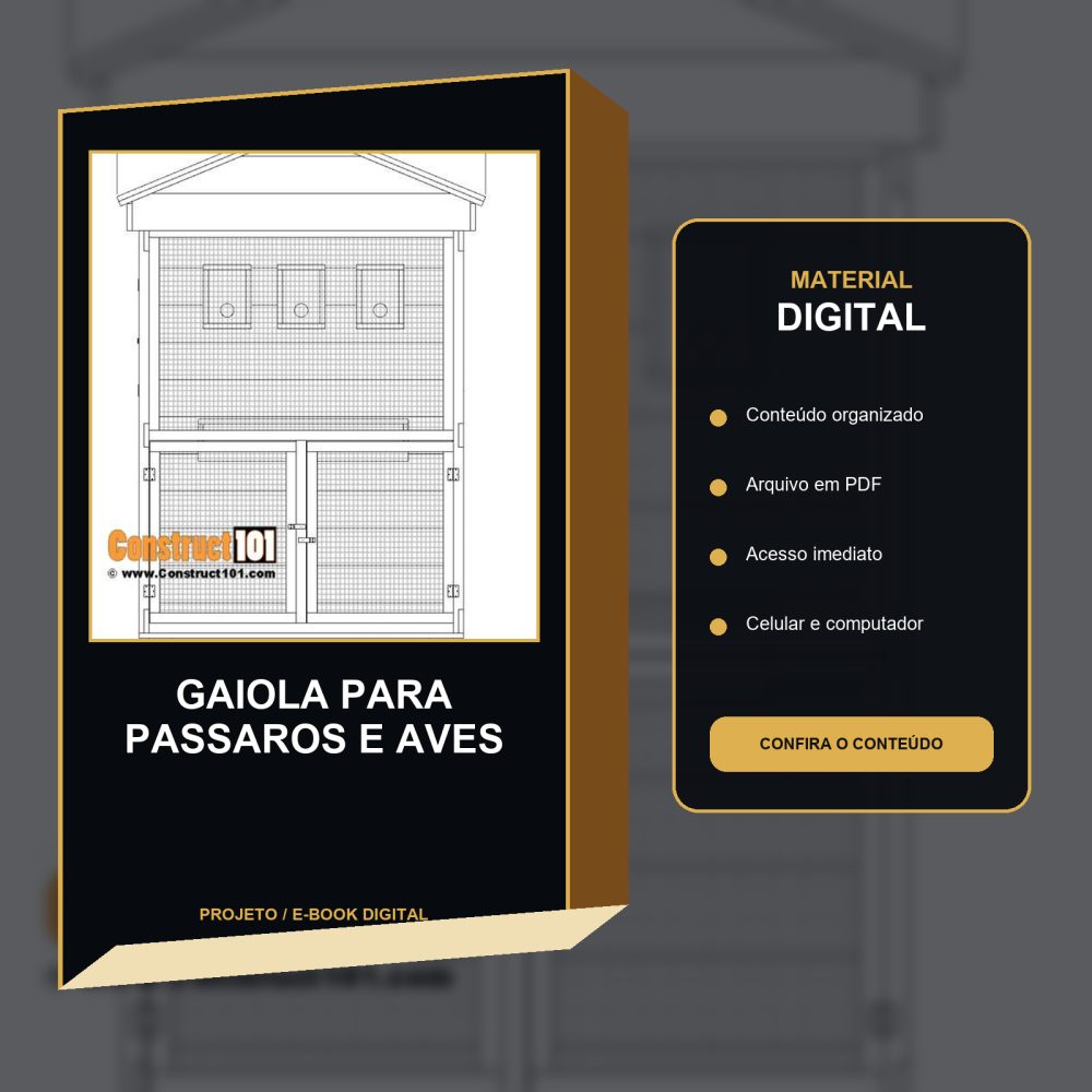 Capa de GAIOLA PARA PASSAROS E AVES