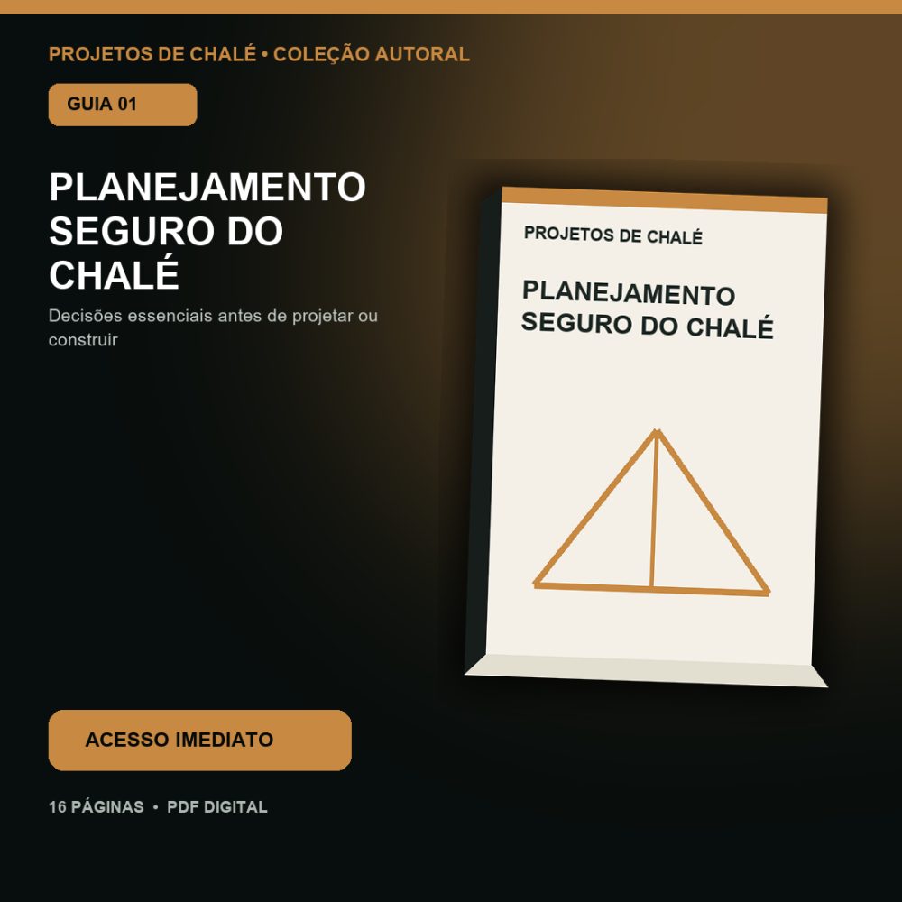 Capa de Planejamento Seguro do Chalé – E-book 01 – Planejamento Seguro do Chalé – Guia Prático