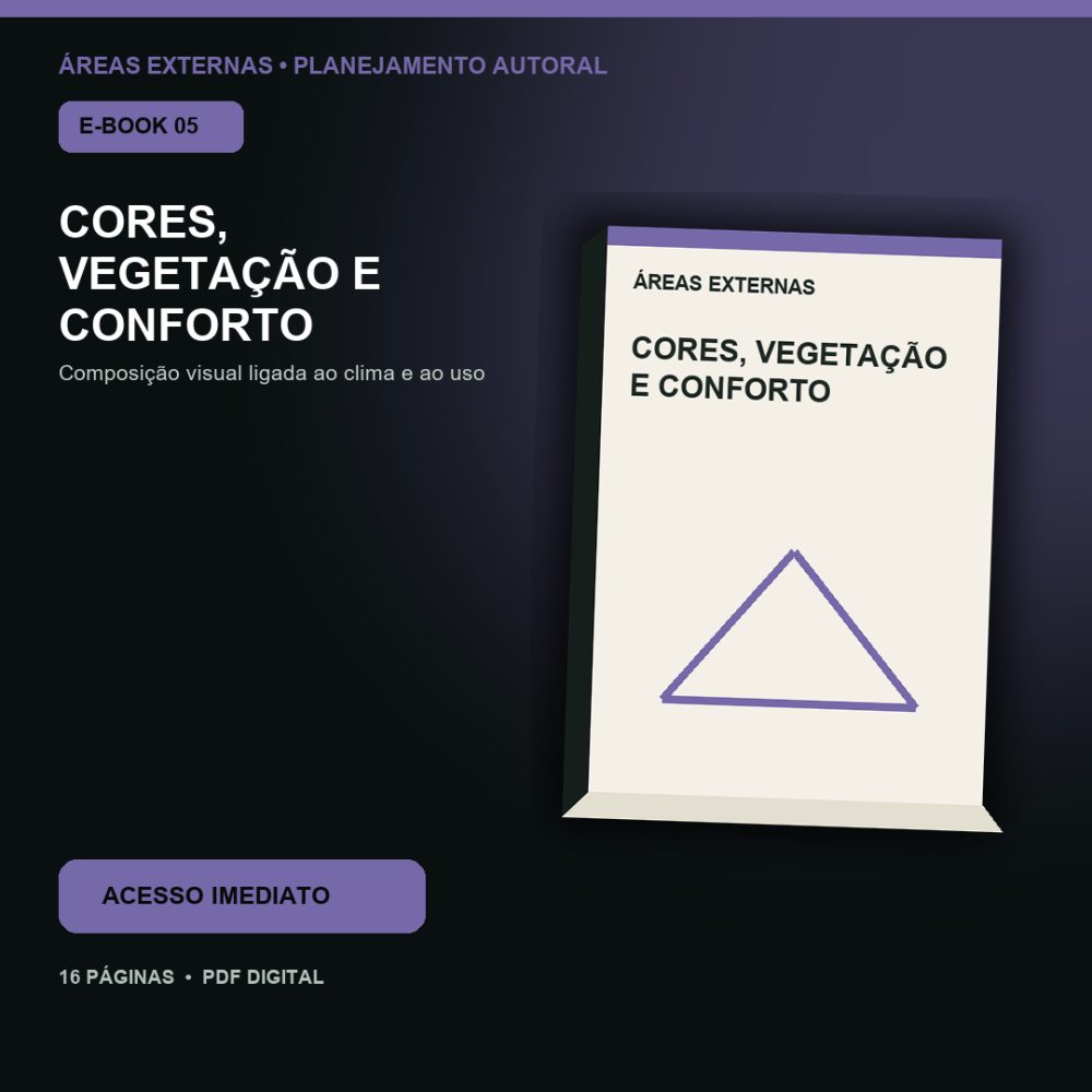 Capa de Cores, Vegetação e Conforto – E-book 05 – Cores, Vegetação e Conforto – Guia de Planejamento