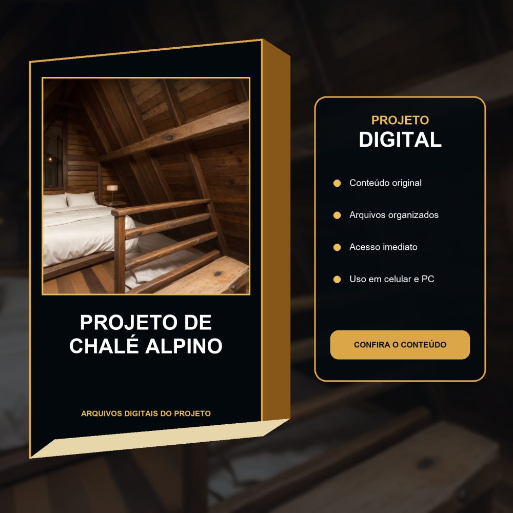 Capa de 02 – Projeto de Chalé Alpino – MEMORIAL DESCRITIVO – MEMORIAL DESCRITIVO INTUITIVO – CHÁLE ALPINO
