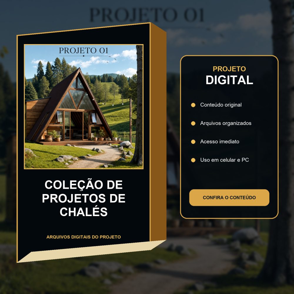 Capa de 11 – Coleção de Projetos de Chalés – 01 – Projeto de Chalé