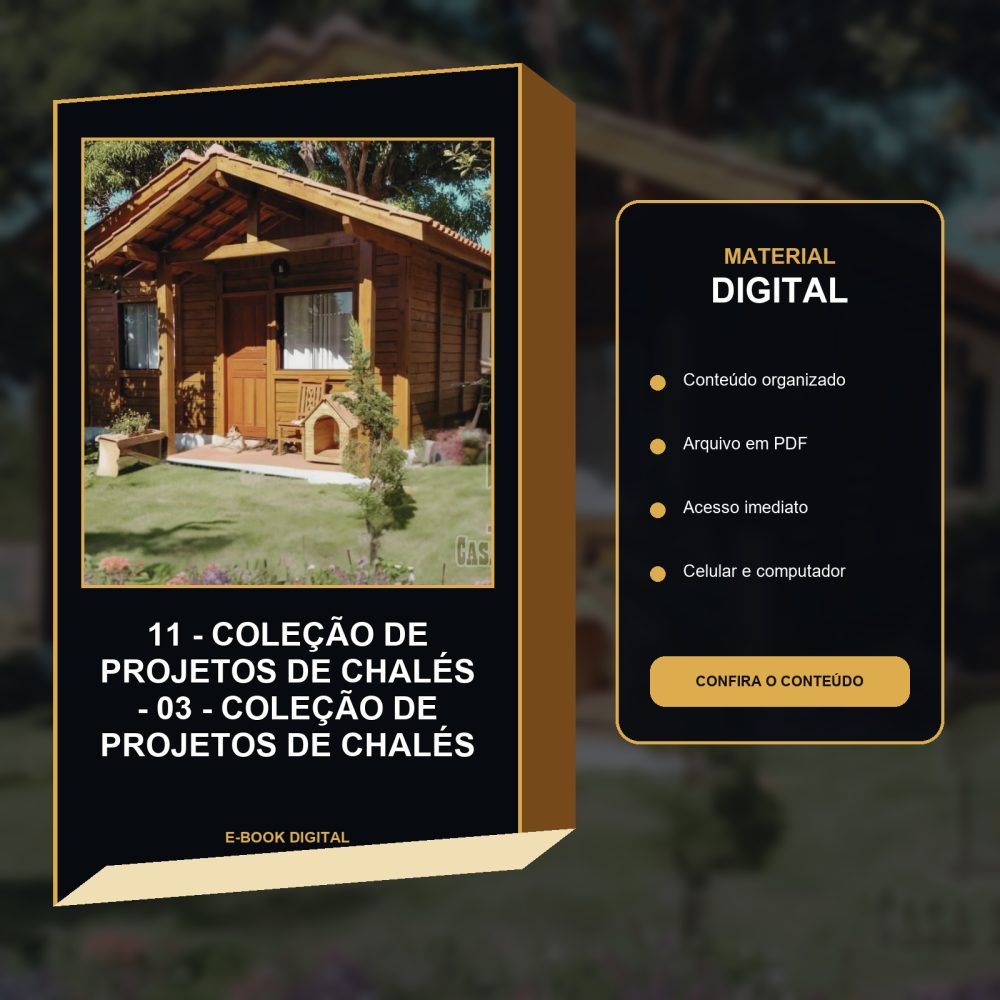 Capa de 11 – Coleção de Projetos de Chalés – 03 – Coleção de Projetos de Chalés