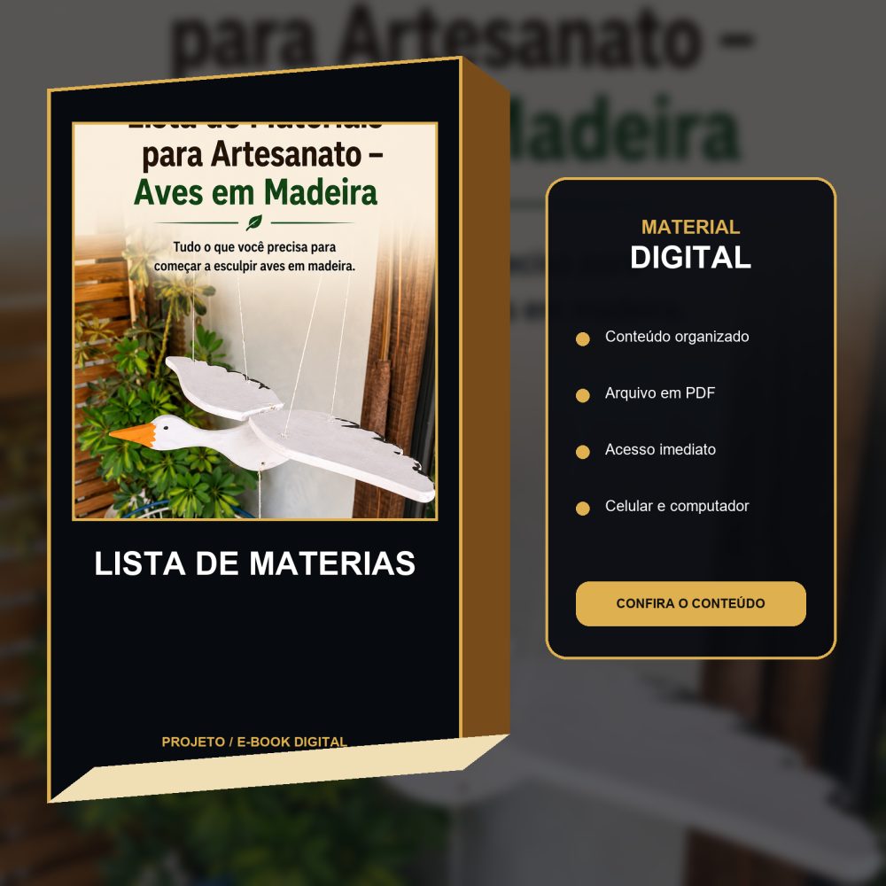 Capa de LISTA DE MATERIAS