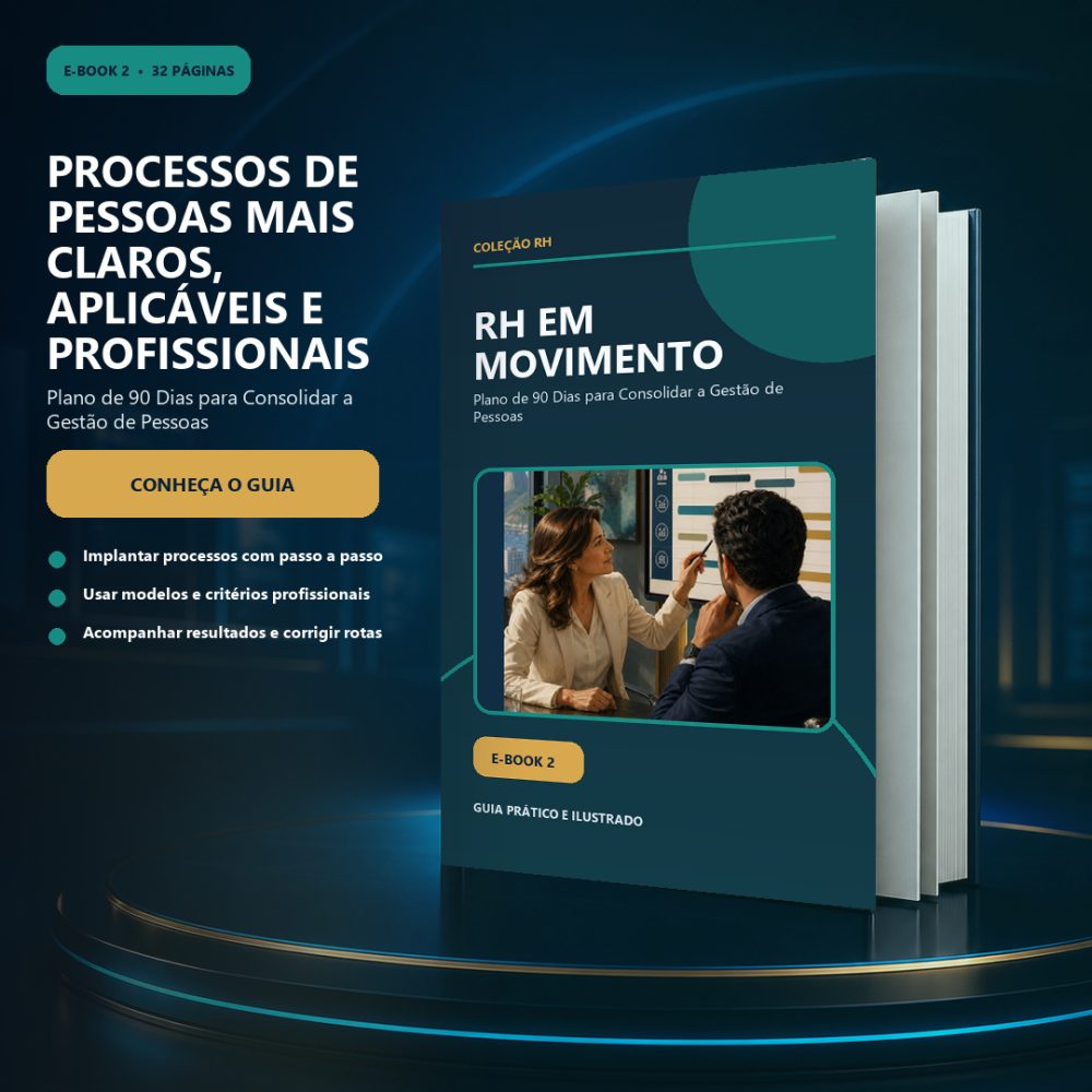 Capa de RH em Movimento — Plano de 90 Dias para Consolidar a Gestão de Pessoas