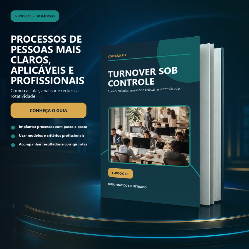Capa de Turnover sob Controle — Como calcular, analisar e reduzir a rotatividade