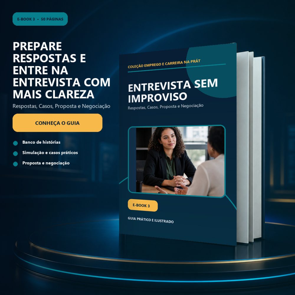 Capa de Entrevista sem Improviso — Respostas, Casos, Proposta e Negociação