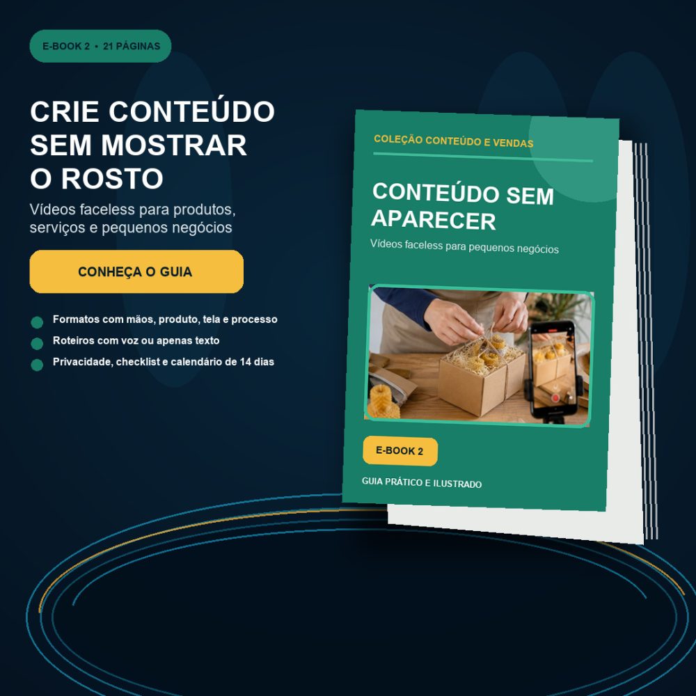 Capa de Conteúdo sem Aparecer – Vídeos Faceless para Negócios