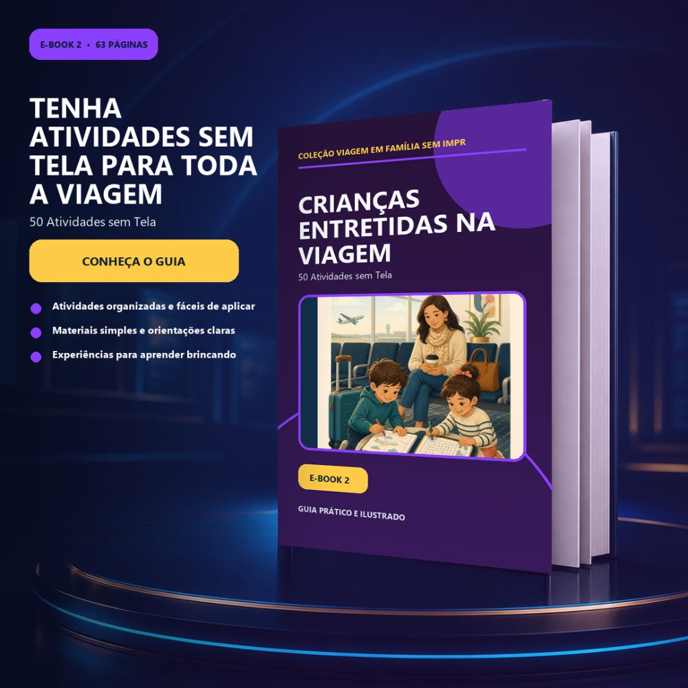 Capa de Crianças Entretidas na Viagem — 50 Atividades sem Tela