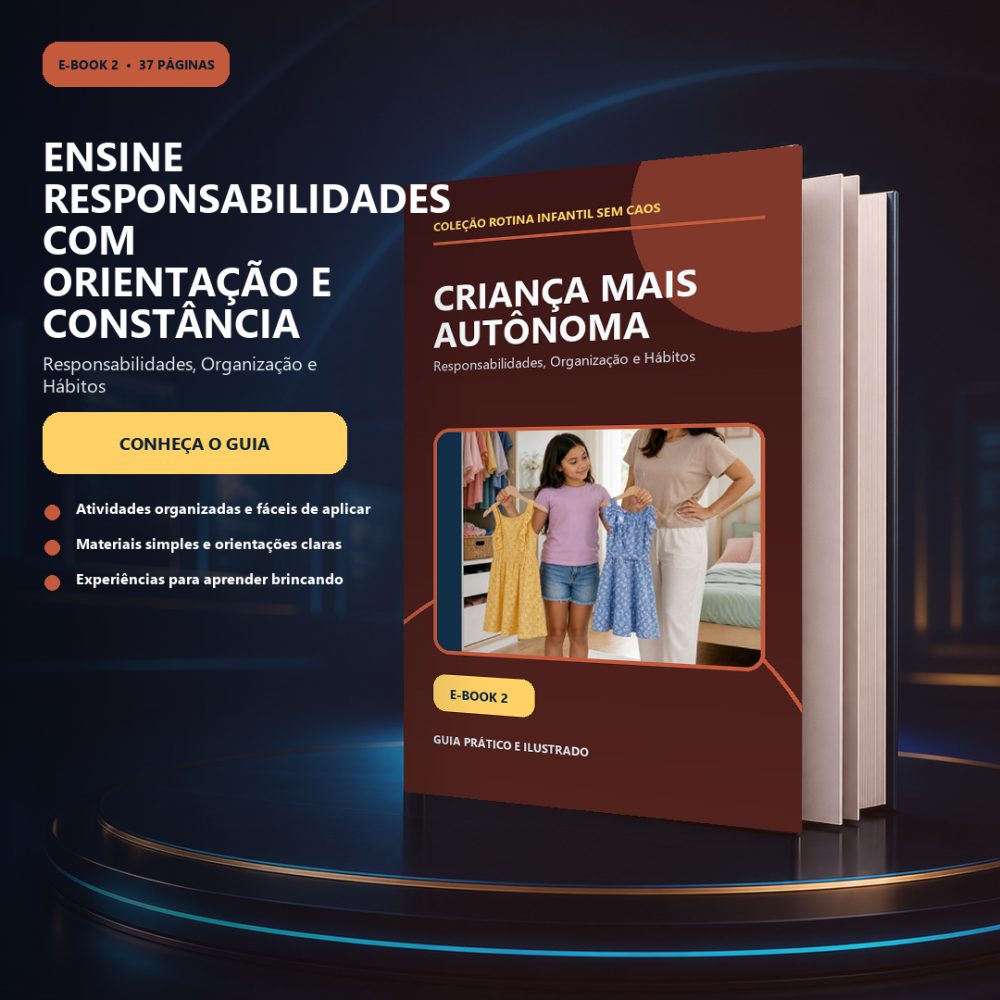 Capa de Criança Mais Autônoma — Responsabilidades, Organização e Hábitos