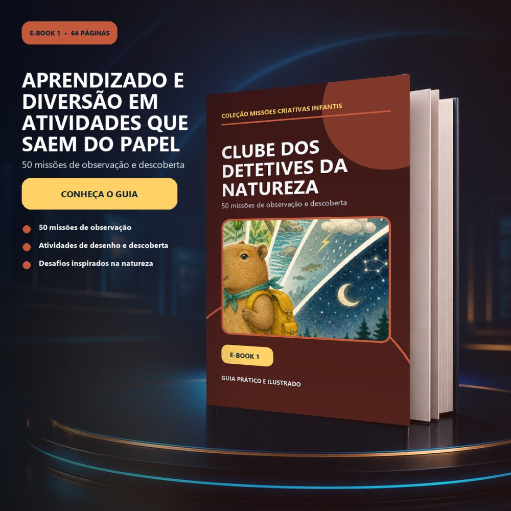 Capa de Clube dos Detetives da Natureza — 50 missões de observação e descoberta