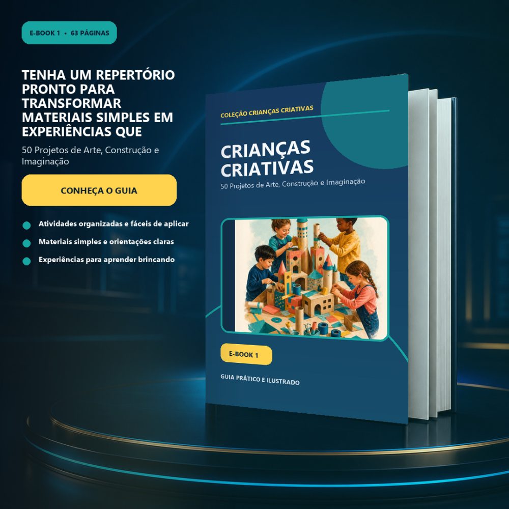 Capa de Crianças Criativas — 50 Projetos de Arte, Construção e Imaginação