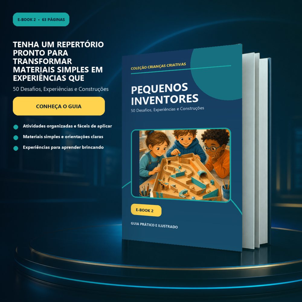 Capa de Pequenos Inventores — 50 Desafios, Experiências e Construções
