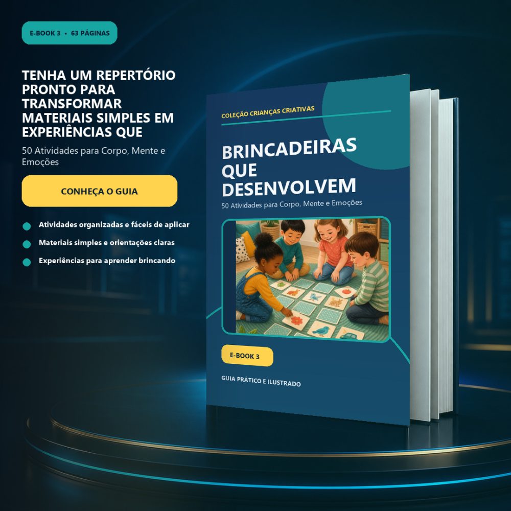 Capa de Brincadeiras que Desenvolvem — 50 Atividades para Corpo, Mente e Emoções