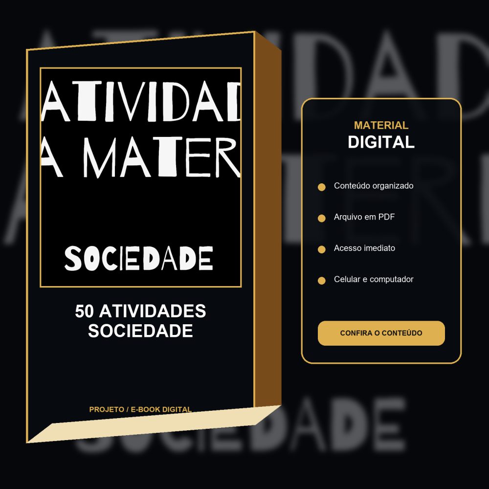 Capa de 50 atividades sociedade