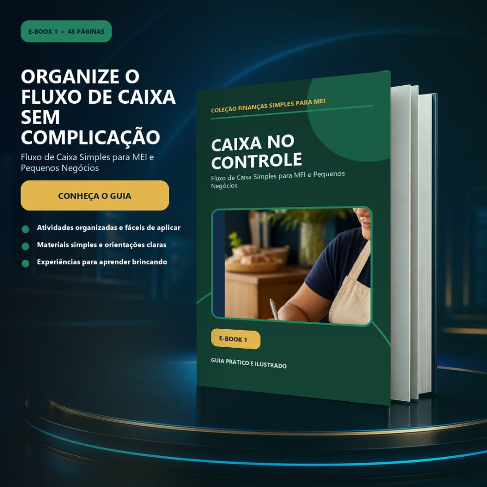 Capa de Caixa no Controle — Fluxo de Caixa Simples para MEI e Pequenos Negócios