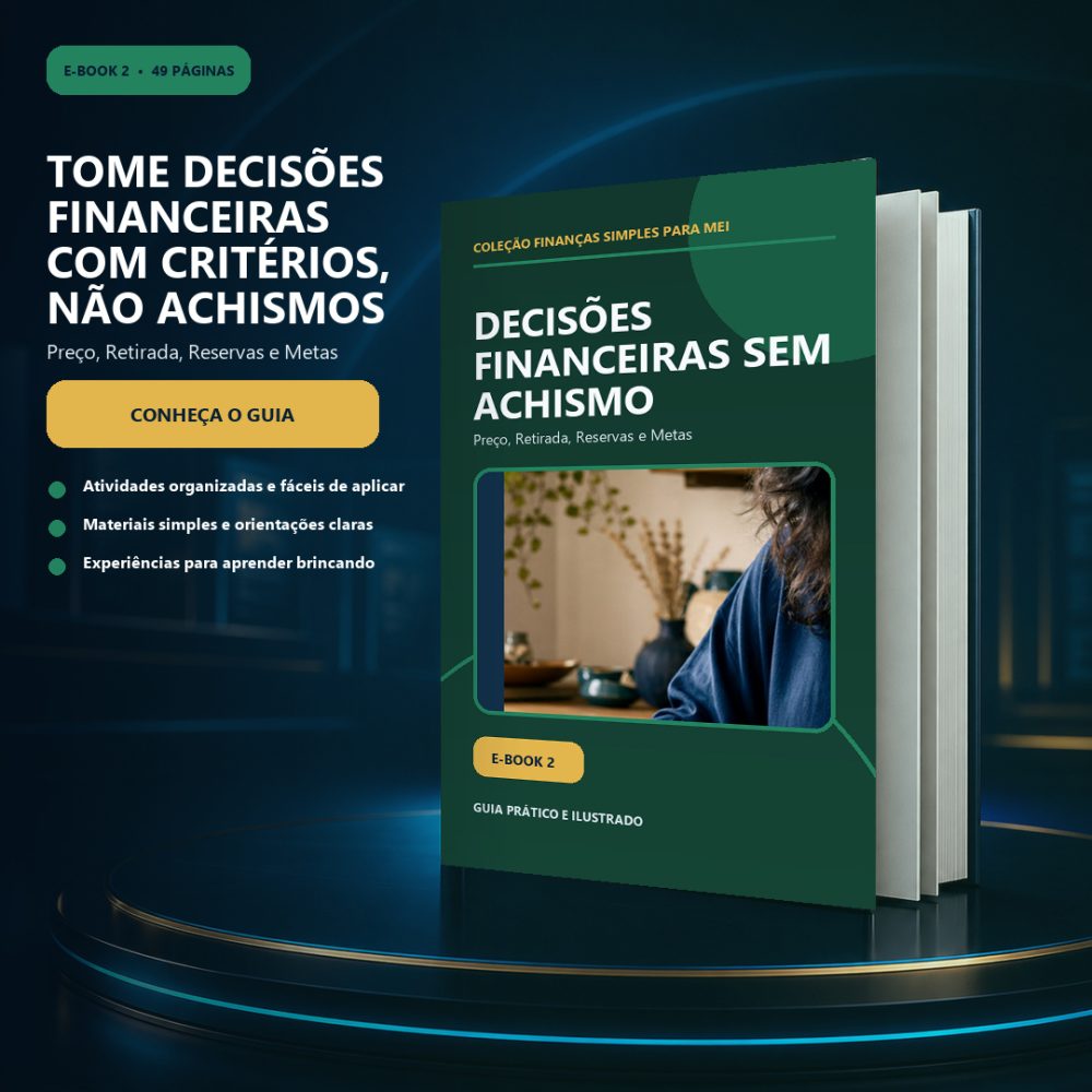 Capa de Decisões Financeiras sem Achismo — Preço, Retirada, Reservas e Metas