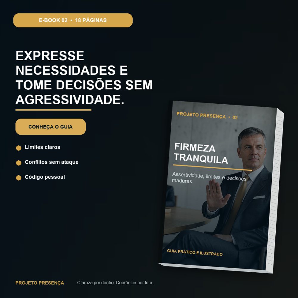 Capa de Firmeza Tranquila – Assertividade, limites e decisões maduras