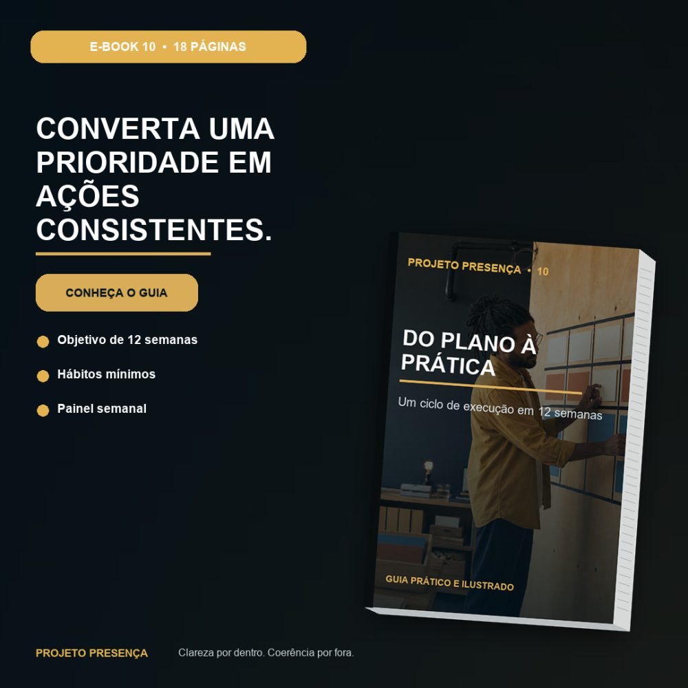 Capa de Do Plano à Prática – Um ciclo de execução em 12 semanas