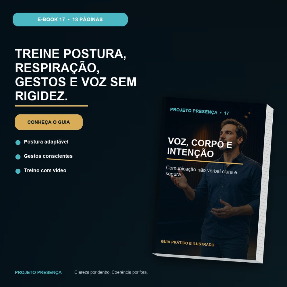 Capa de Voz, Corpo e Intenção – Comunicação não verbal clara e segura
