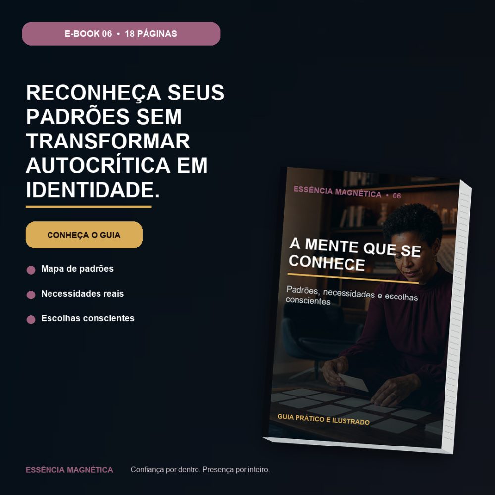 Capa de A Mente que se Conhece – Padrões, necessidades e escolhas conscientes