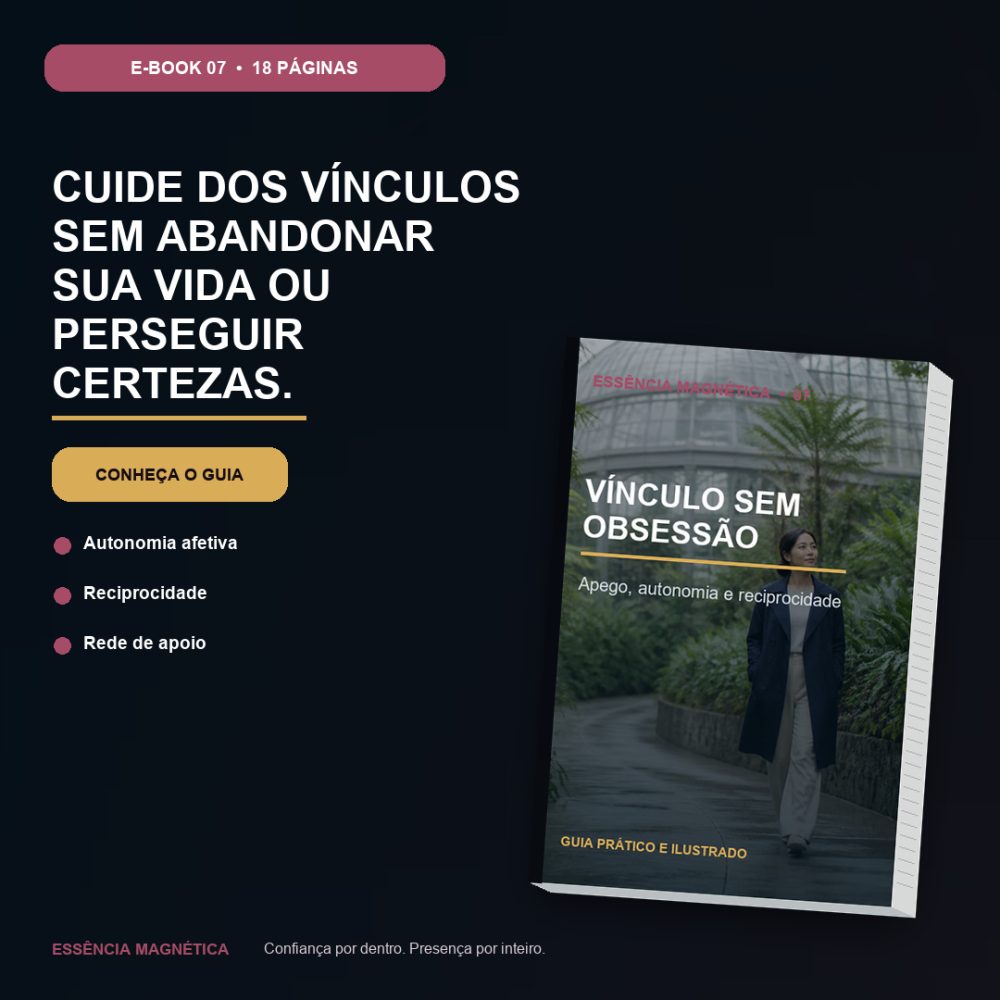 Capa de Vínculo sem Obsessão – Apego, autonomia e reciprocidade