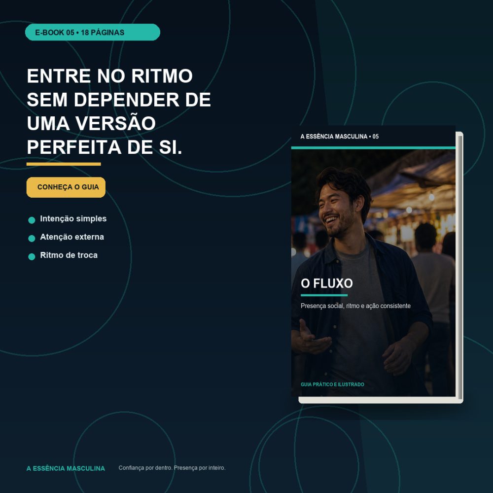 Capa de O Fluxo – Presença social, ritmo e ação consistente