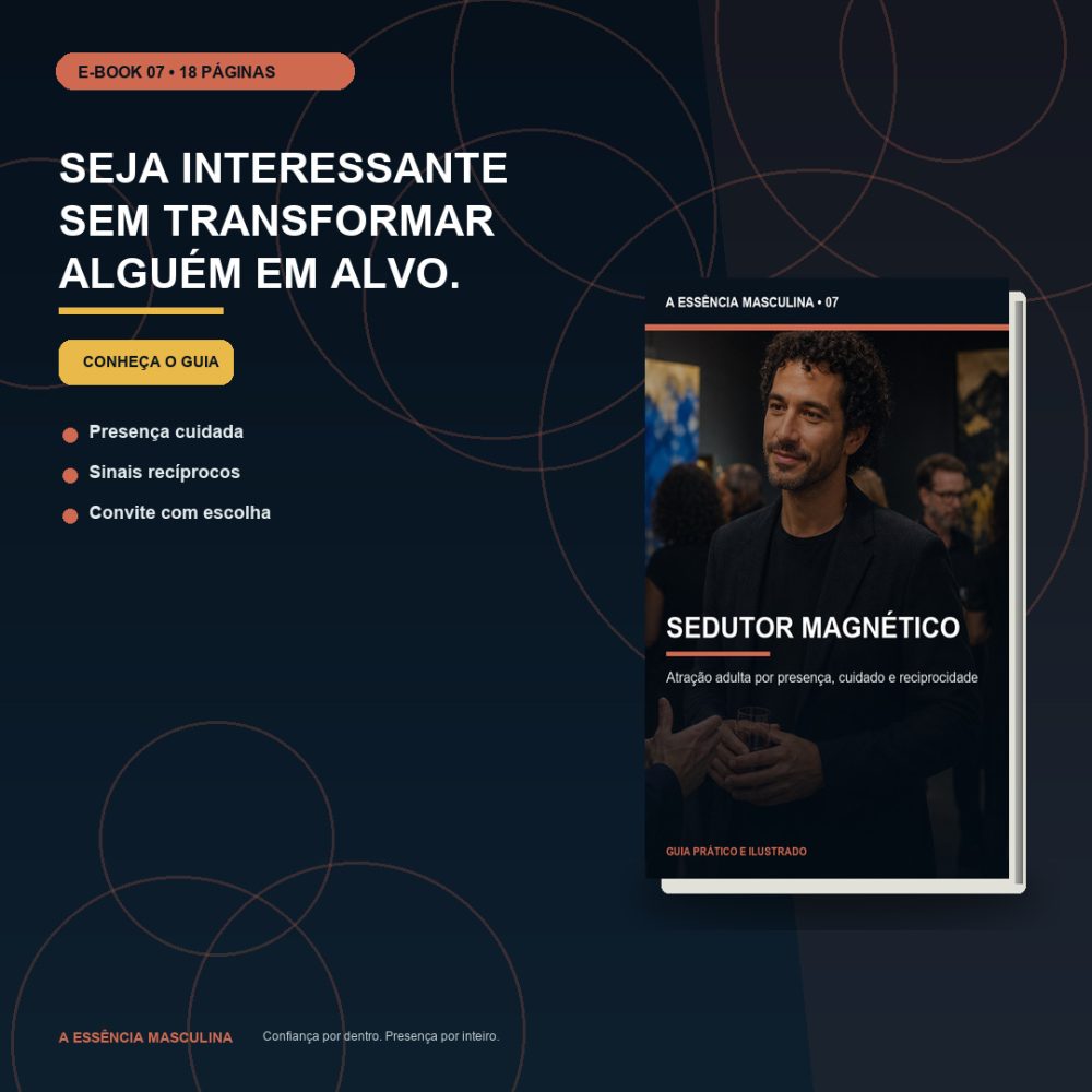 Capa de Sedutor Magnético – Atração adulta por presença, cuidado e reciprocidade