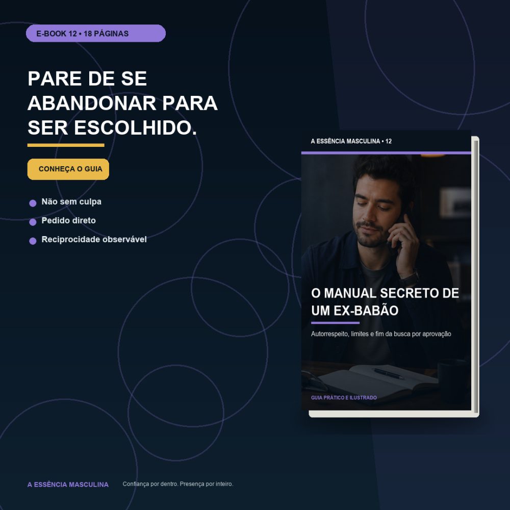 Capa de O Manual Secreto de um Ex-Babão – Autorrespeito, limites e fim da busca por aprovação
