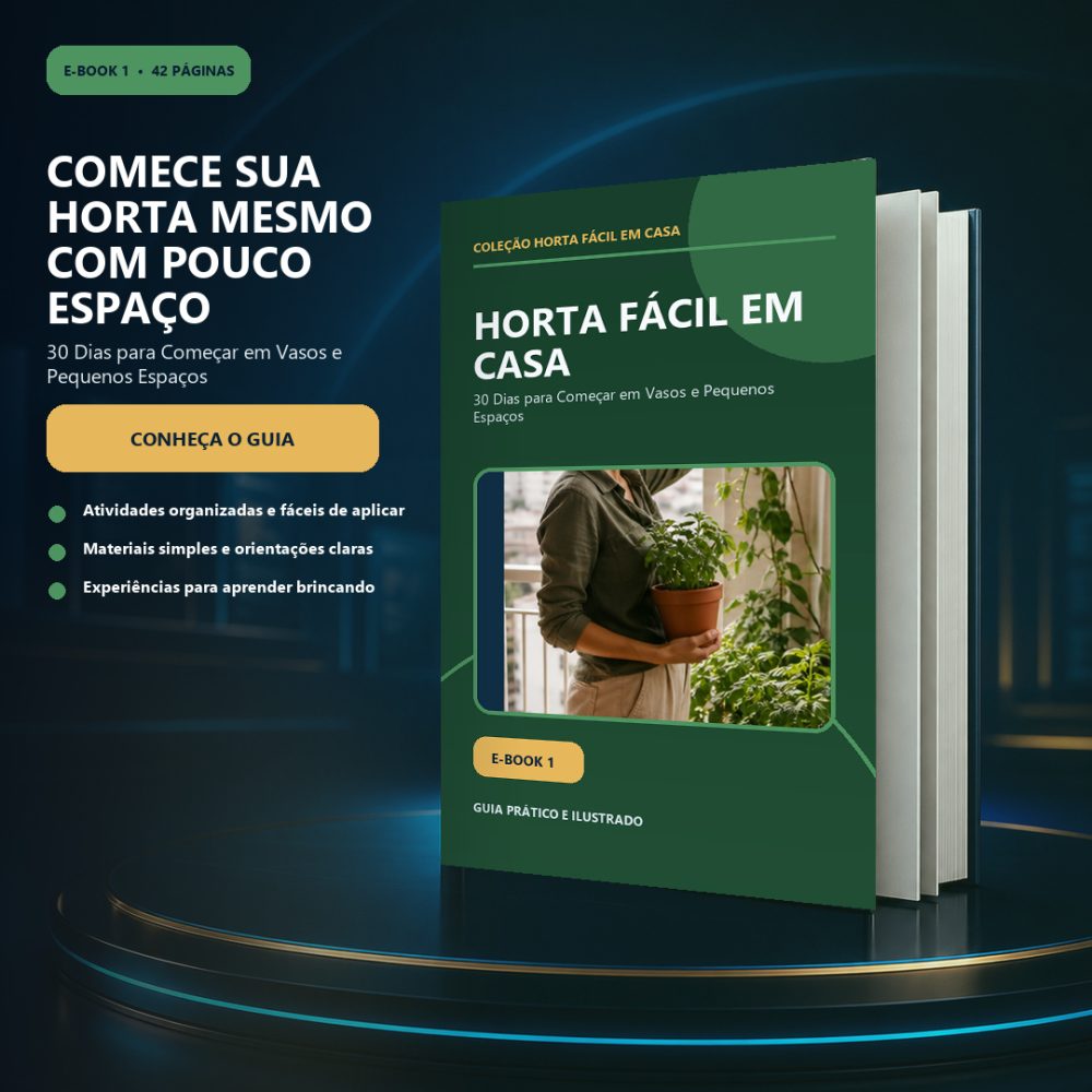 Capa de Horta Fácil em Casa — 30 Dias para Começar em Vasos e Pequenos Espaços