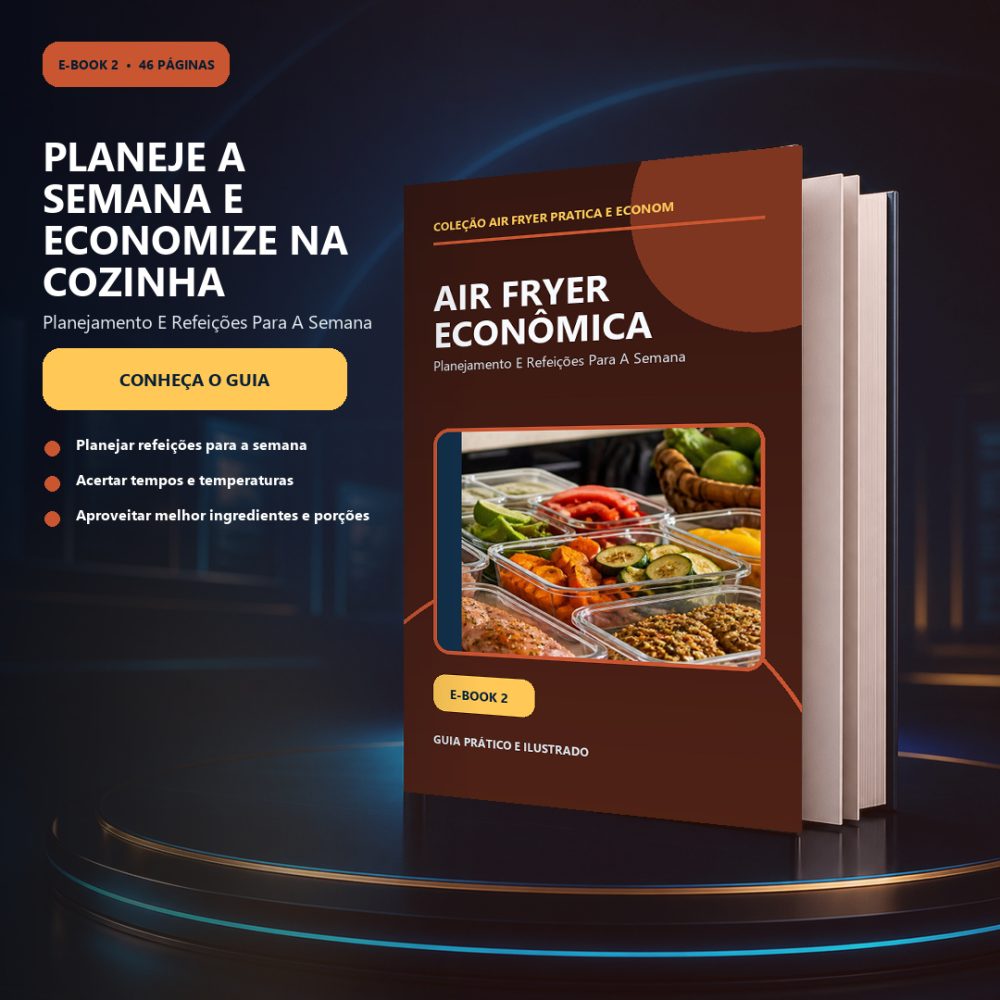 Capa de AIR FRYER ECONOMICA – PLANEJAMENTO E REFEICOES PARA A SEMANA