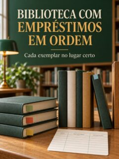 Capa de BIBLIOTECA COM EMPRÉSTIMOS EM ORDEM