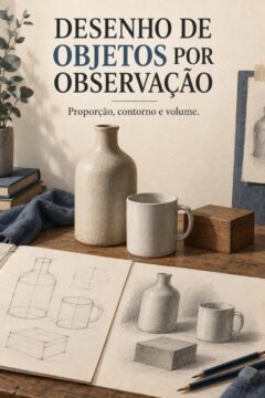 Capa de DESENHO DE OBJETOS POR OBSERVAÇÃO