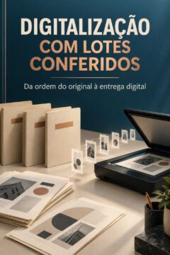 Capa de DIGITALIZAÇÃO COM LOTES CONFERIDOS