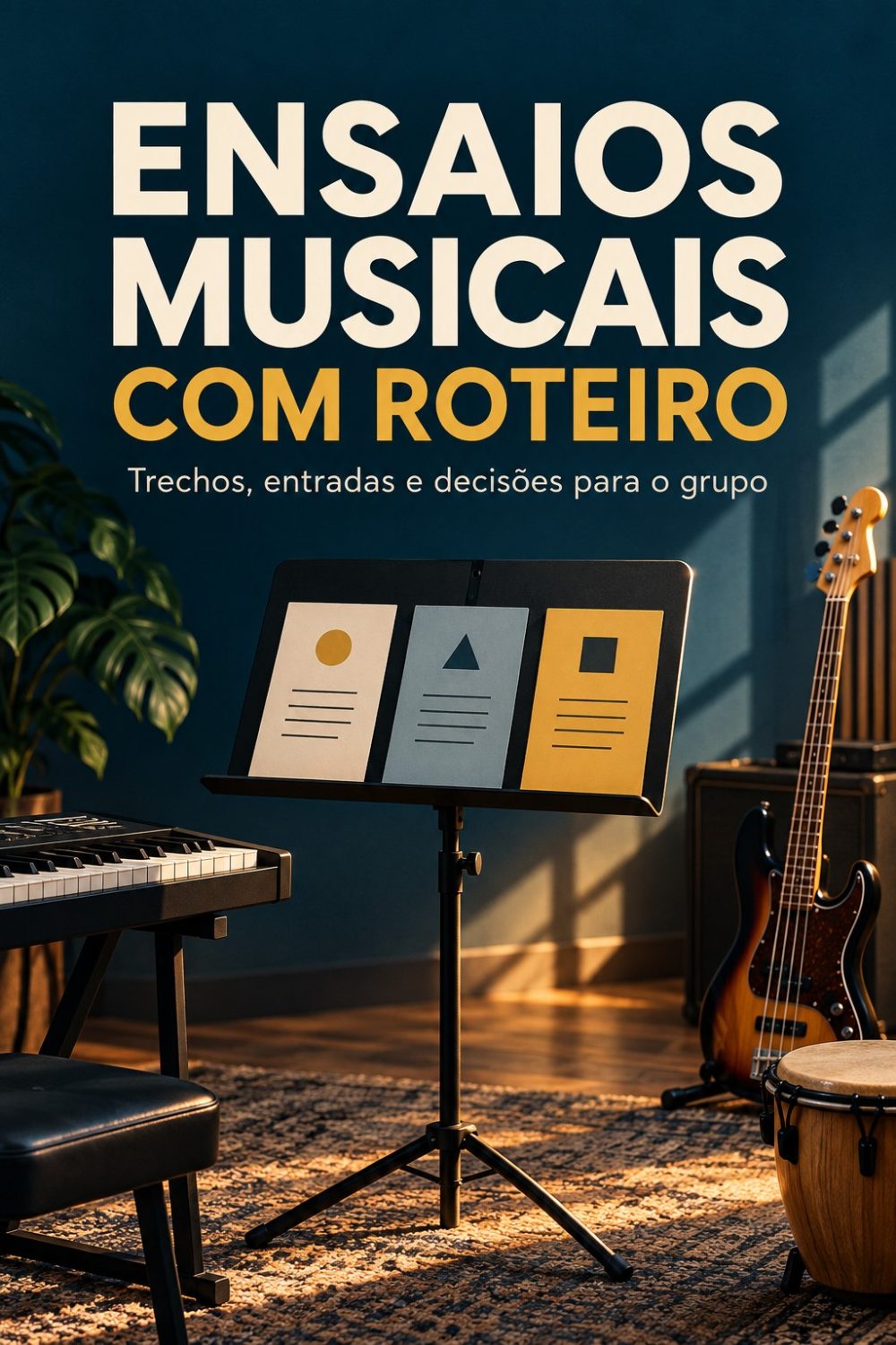 Capa de ENSAIOS MUSICAIS COM ROTEIRO