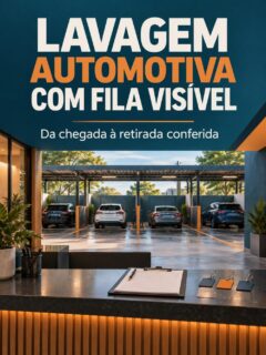 Capa de LAVAGEM AUTOMOTIVA COM FILA VISÍVEL
