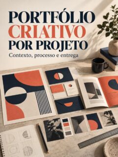 Capa de PORTFÓLIO CRIATIVO POR PROJETO