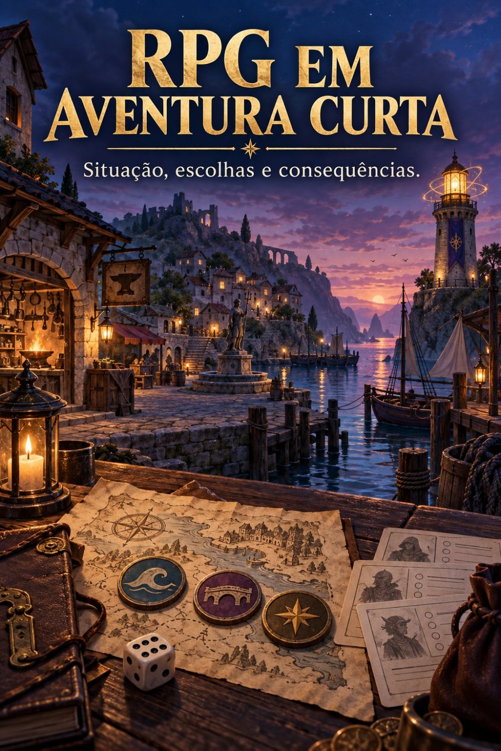 Capa de RPG EM AVENTURA CURTA
