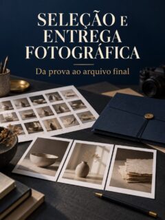 Capa de SELEÇÃO E ENTREGA FOTOGRÁFICA