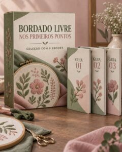 Capa de Bordado livre nos primeiros pontos