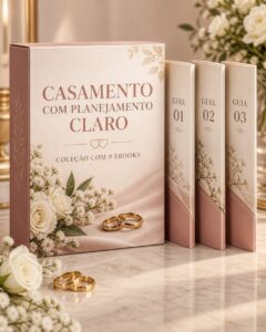 Capa de Casamento com planejamento claro